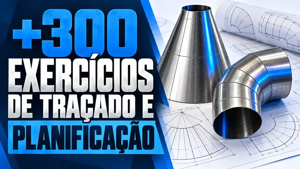 Capa do bônus: +300 Exercícios de Traçado e Planificação