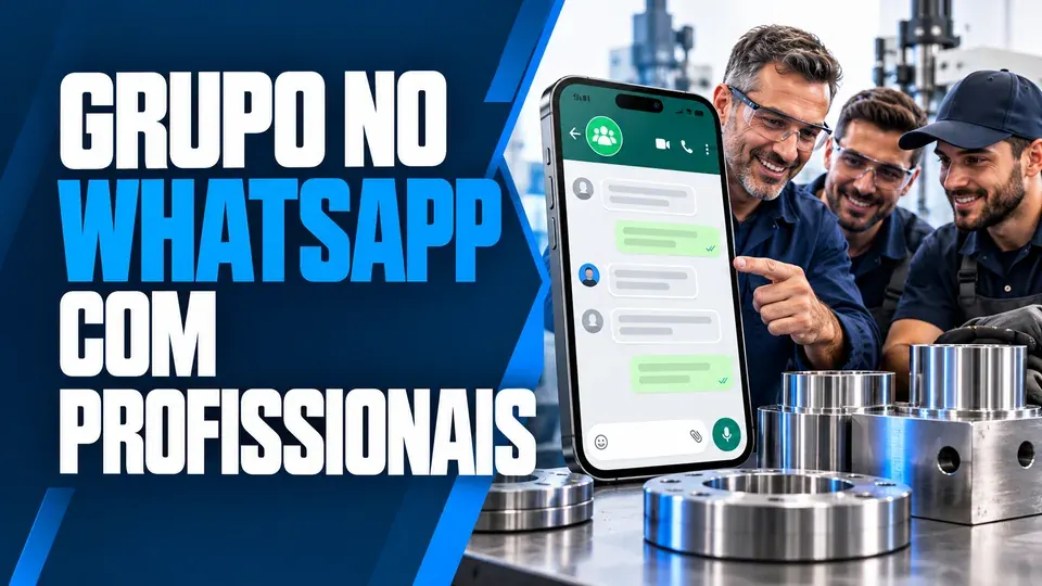 Capa do bônus: Grupo no WhatsApp com Profissionais de Caldeiraria